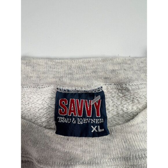 Vintage 90s Looney Tunes Georgetown Hoyas Spell Out Made in USA Sweatshirt - XL - Picture 3 of 8